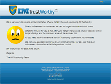 Tablet Screenshot of imtrustworthy.com